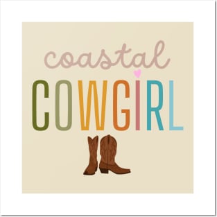 These Boots Are Made for a Coastal Cowgirl Posters and Art